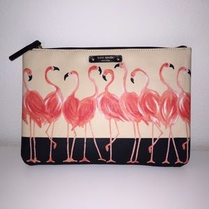 🆕 Kate Spade ♠ Flamingo Gia Clutch NWTs 🌴☀️